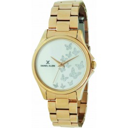 Montre femme Daniel Klein avec un magnifique bracelet lisse diamètre 3,2 cm, garantie 2 ans.Fond papillon.