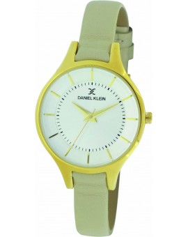 Montre femme tendance actuelle Daniel Klein cuir véritable diamètre 3,2 cm, garantie 2 ans.