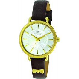 Montre femme tendance actuelle Daniel Klein cuir véritable diamètre 3 cm, garantie 2 ans.