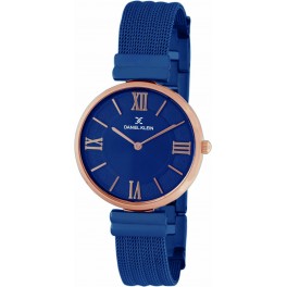 Montre femme Daniel Klein avec un bracelet milanais diamètre 2,8 cm, garantie 2 ans.