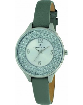 Montre femme tendance actuelle Daniel Klein cuir véritable diamètre 3 cm, garantie 2 ans.