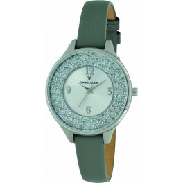 Montre femme tendance actuelle Daniel Klein cuir véritable diamètre 3 cm, garantie 2 ans.