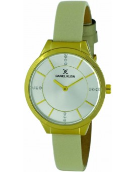 Montre femme tendance actuelle Daniel Klein cuir véritable diamètre 3 cm, garantie 2 ans.