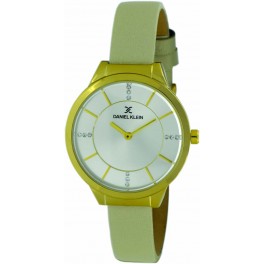 Montre femme tendance actuelle Daniel Klein cuir véritable diamètre 3 cm, garantie 2 ans.