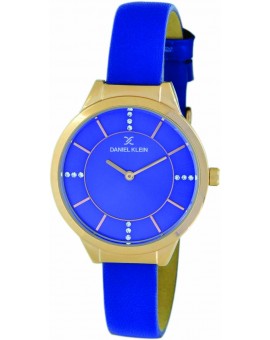 Montre femme tendance actuelle Daniel Klein cuir véritable diamètre 3 cm, garantie 2 ans.