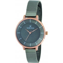Montre femme Daniel Klein avec un bracelet milanais diamètre 2,8 cm, garantie 2 ans.
