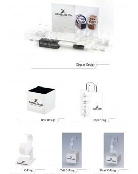 Montre homme avec dateur Daniel Klein diamètre 4 cm, garantie 2 ans.Bracelet milanais.