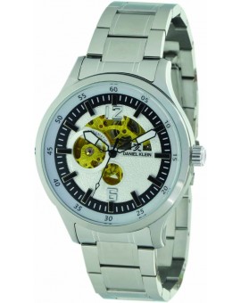 Montre homme automatique fond et cadran transparent  Daniel Klein diamètre 4 cm, garantie 2 ans.
