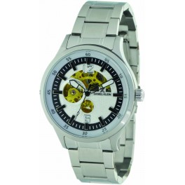 Montre homme automatique fond et cadran transparent  Daniel Klein diamètre 4 cm, garantie 2 ans.