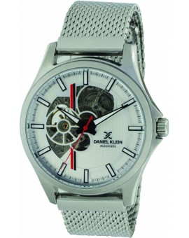 Montre homme automatique fond et cadran transparent  Daniel Klein diamètre 4 cm, garantie 2 ans.