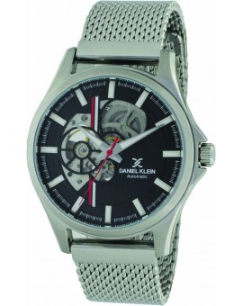 Montre homme automatique fond et cadran transparent  Daniel Klein diamètre 4 cm, garantie 2 ans.