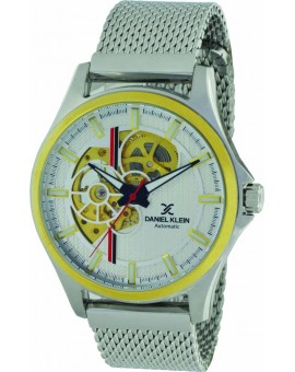 Montre homme automatique fond et cadran transparent  Daniel Klein diamètre 4 cm, garantie 2 ans.