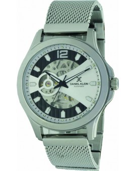Montre homme automatique fond et cadran transparent  Daniel Klein diamètre 4 cm, garantie 2 ans.