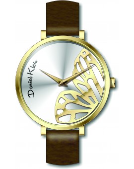 Montre femme Daniel Klein avec un bracelet cuir diamètre 3,2 cm, garantie 2 ans.