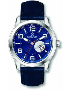 Montre pour homme avec dateur Daniel Klein diamètre 4 cm, garantie 2 ans.Modèle en bracelet cuir véritable.