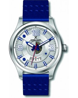 Montre cuir pour homme avec dateur et indicateur du jour Daniel Klein diamètre 4 cm, garantie 2 ans.