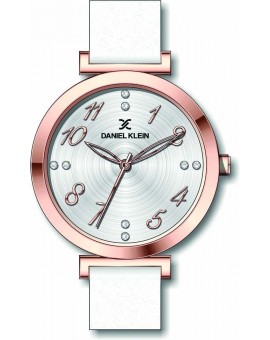 Montre cadran chiffré pour femme Daniel Klein avec un bracelet cuir diamètre 3,2 cm, garantie 2 ans.