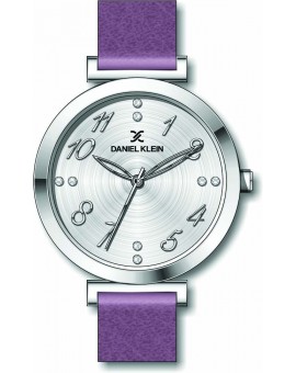 Montre cadran chiffré pour femme Daniel Klein avec un bracelet cuir diamètre 3,2 cm, garantie 2 ans.