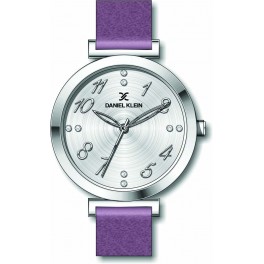 Montre cadran chiffré pour femme Daniel Klein avec un bracelet cuir diamètre 3,2 cm, garantie 2 ans.