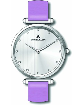 Montre pour femme Daniel Klein avec un bracelet cuir diamètre 3,2 cm, garantie 2 ans.