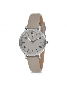 Montre pour femme Daniel Klein avec un bracelet cuir diamètre 3,2 cm, garantie 2 ans.