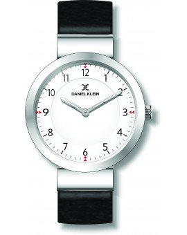 Montre pour femme Daniel Klein avec un bracelet cuir diamètre 3,2 cm, garantie 2 ans.