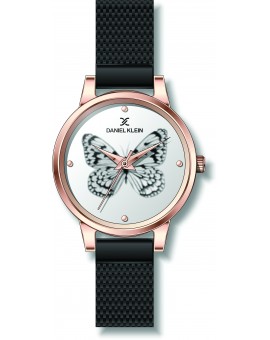 Montre femme bracelet milanais Daniel Klein, diamètre 3,4 cm, garantie 2 ans.