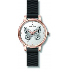 Montre femme bracelet milanais Daniel Klein, diamètre 3,4 cm, garantie 2 ans.