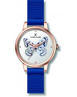 Montre femme bracelet milanais Daniel Klein, diamètre 3,4 cm, garantie 2 ans.