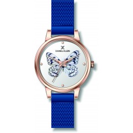 Montre femme bracelet milanais Daniel Klein, diamètre 3,4 cm, garantie 2 ans.