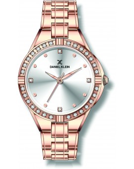 Montre femme Daniel Klein très originale avec contour cristaux mobiles,  diamètre 3,2 cm, garantie 2 ans.