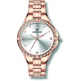 Montre femme Daniel Klein très originale avec contour cristaux mobiles,  diamètre 3,2 cm, garantie 2 ans.
