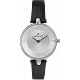 Montre pour femme Daniel Klein avec un bracelet cuir diamètre 3,2 cm, garantie 2 ans.