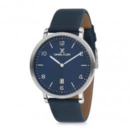 Montre cuir pour homme avec dateur Daniel Klein diamètre 4 cm, garantie 2 ans.