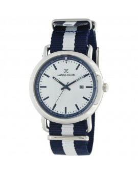 Montre bracelet nato pour homme avec dateur Daniel Klein diamètre 4 cm, garantie 2 ans.