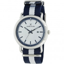Montre bracelet nato pour homme avec dateur Daniel Klein diamètre 4 cm, garantie 2 ans.