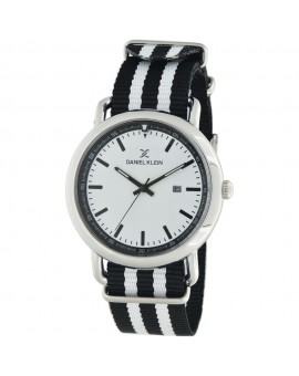 Montre bracelet nato pour homme avec dateur Daniel Klein diamètre 4 cm, garantie 2 ans.