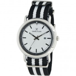 Montre bracelet nato pour homme avec dateur Daniel Klein diamètre 4 cm, garantie 2 ans.