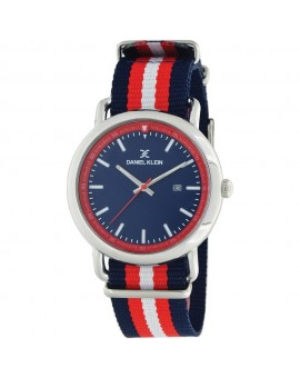 Montre bracelet nato pour homme avec dateur Daniel Klein diamètre 4 cm, garantie 2 ans.