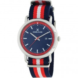 Montre bracelet nato pour homme avec dateur Daniel Klein diamètre 4 cm, garantie 2 ans.