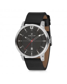 Montre cuir pour homme avec dateur Daniel Klein diamètre 4 cm, garantie 2 ans.