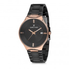 Montre homme avec dateur Daniel Klein diamètre du cadran 4,4 cm, garantie 2 ans.