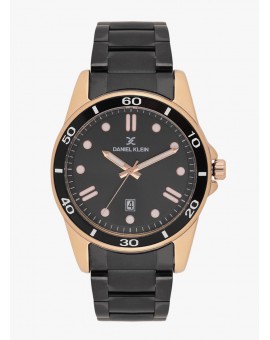 Montre homme avec dateur Daniel Klein diamètre du cadran 4,4 cm, garantie 2 ans.