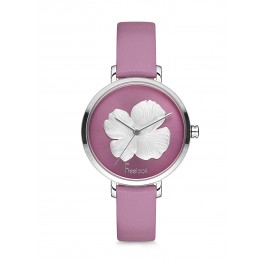 MONTRE FREELOOK CUIR ROSE