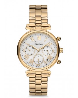 MONTRE FREELOOK METAL DOREE 3 CPTRS