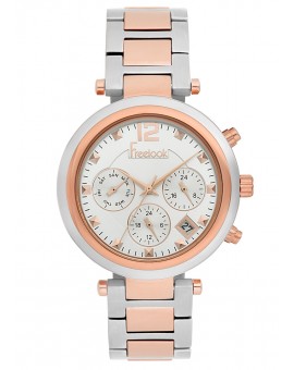MONTRE FREELOOK METAL BICOLORE ROSEE