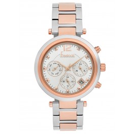 MONTRE FREELOOK METAL BICOLORE ROSEE