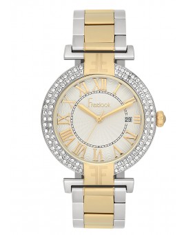MONTRE FREELOOK FEMME BICOLORE CHIFFRES ROMAIN