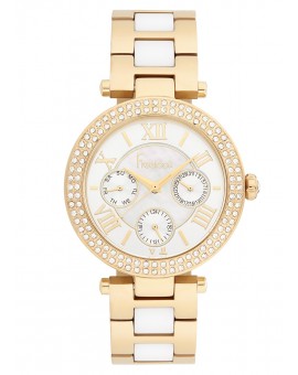 MONTRE FREELOOK METAL BICOLORE DOREE