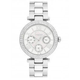 MONTRE FREELOOK METAL BICOLORE BLANC